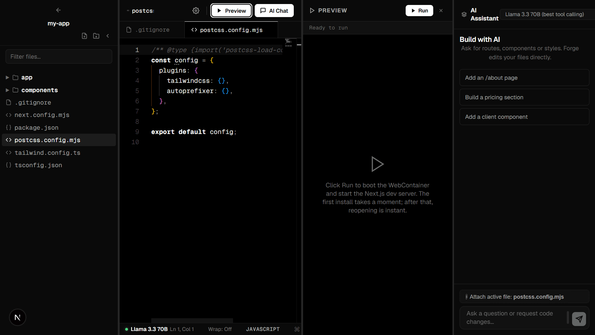 Forge: AI Code Editor